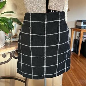 Plaid mini skirt